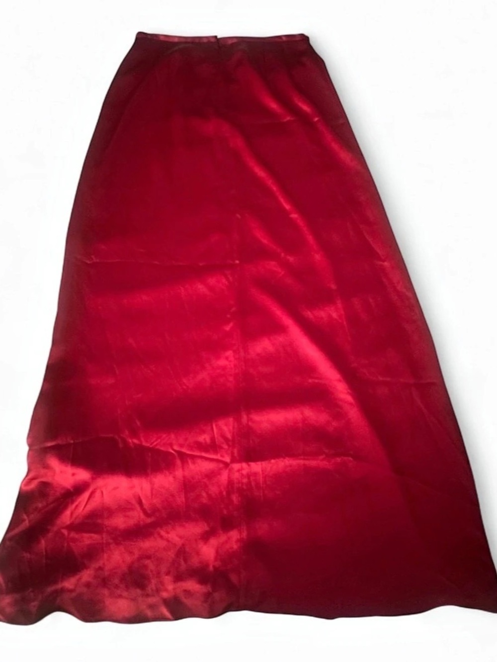 Kay Unger New York Silk Maxi Skirt in Red Size 8